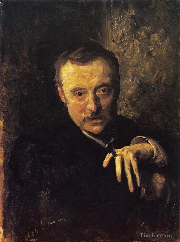 John Singer Sargent Peinture à l'huile - Portrait d'Antonio Mancini