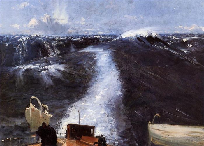 John Singer Sargent Peinture à l'huile - Tempête de l'Atlantique