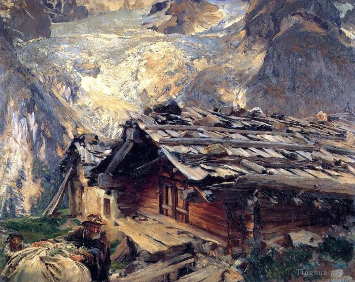 John Singer Sargent Peinture à l'huile - Glacier de la Brenva