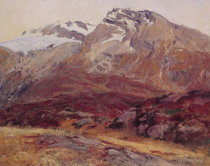 John Singer Sargent Peinture à l'huile - En descendant du Mont Blanc
