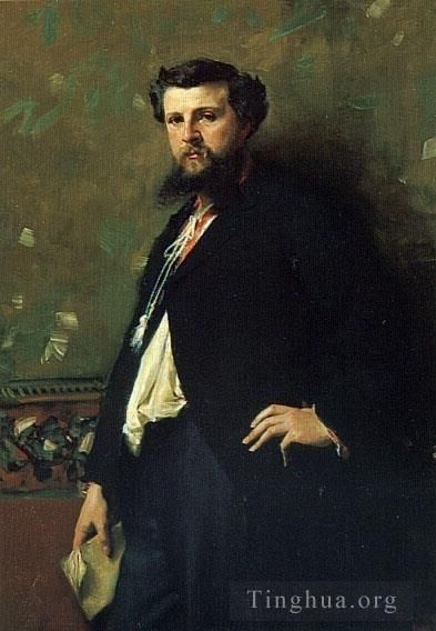 John Singer Sargent Peinture à l'huile - Portrait d'Édouard Pailleron