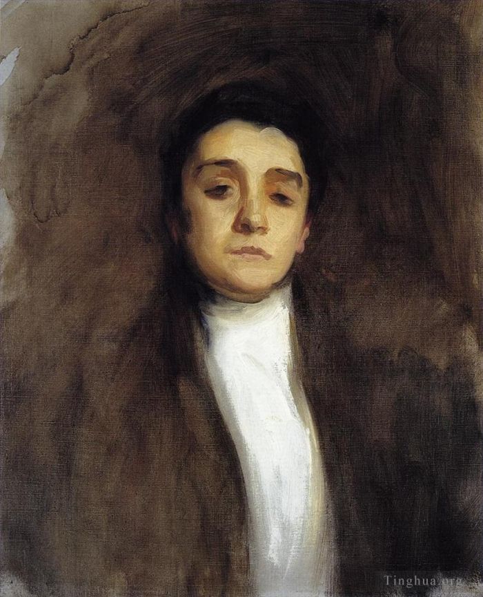 John Singer Sargent Peinture à l'huile - Portrait d'Éléanora Duse