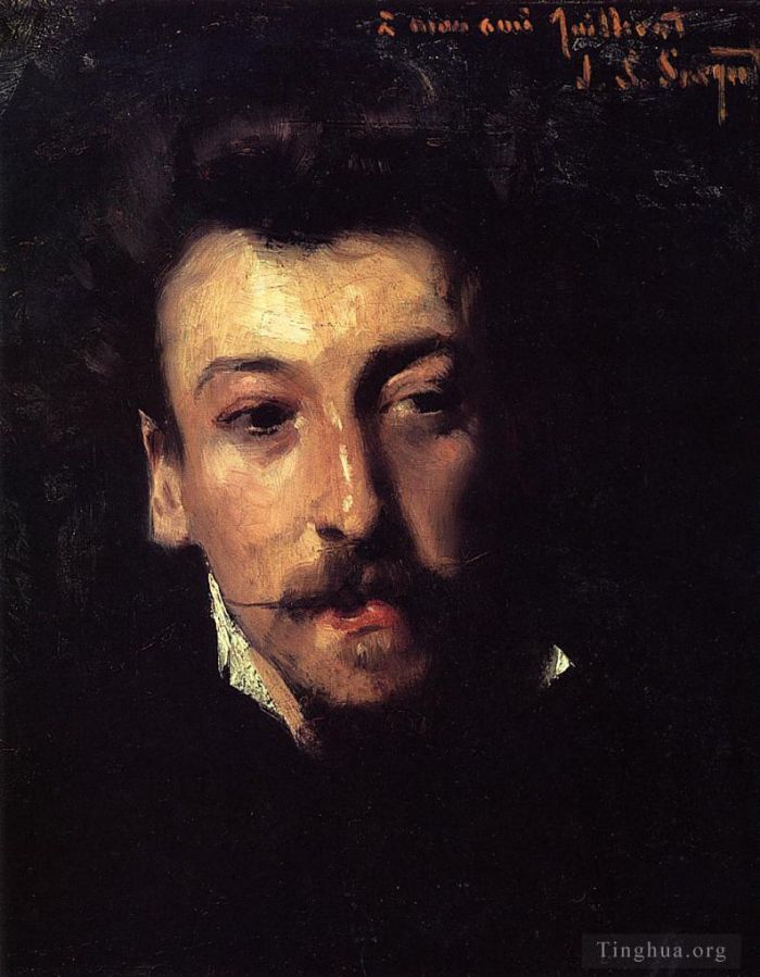 John Singer Sargent Peinture à l'huile - Portrait d'Eugène Juillerat