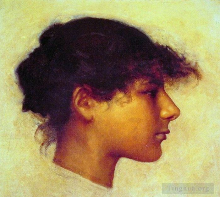 John Singer Sargent Peinture à l'huile - Tête d'Ana Capril Portrait de jeune fille