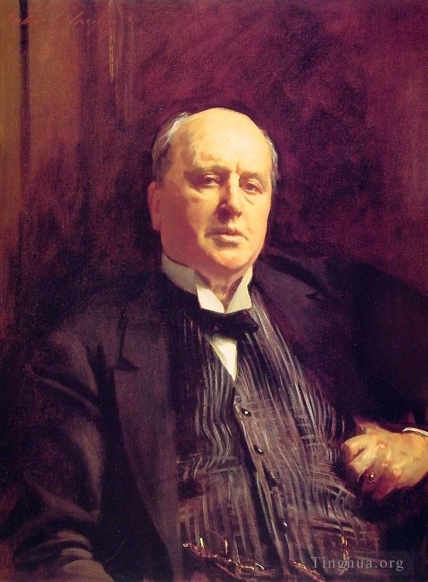 John Singer Sargent Peinture à l'huile - Portrait d'Henry James