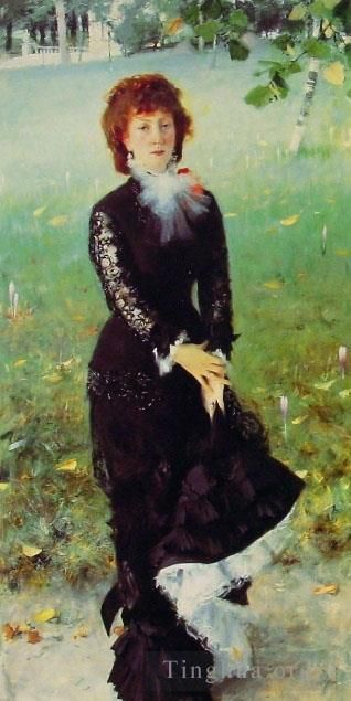 John Singer Sargent Peinture à l'huile - Portrait de Madame Edouard Pailleron