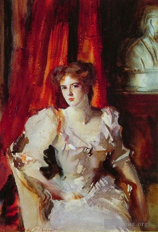 John Singer Sargent Peinture à l'huile - Portrait de Miss Eden