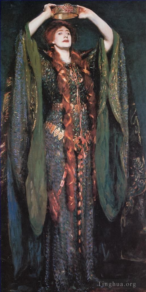 John Singer Sargent Peinture à l'huile - Mlle Ellen Terry dans le rôle de Lady Macbeth