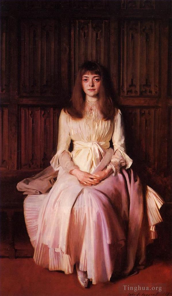 John Singer Sargent Peinture à l'huile - Portrait de Mlle Elsie Palmer
