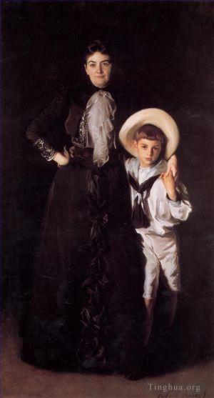 John Singer Sargent œuvres - Portrait de Mme Edward L Davis et de son fils Livingston