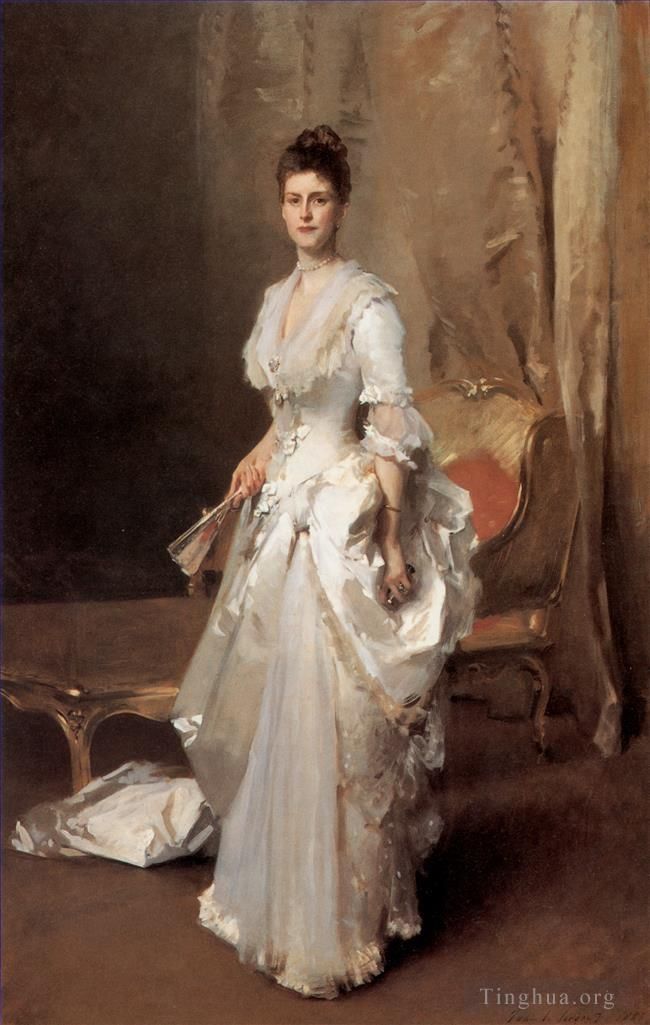 John Singer Sargent Peinture à l'huile - Portrait de Mme Henry White