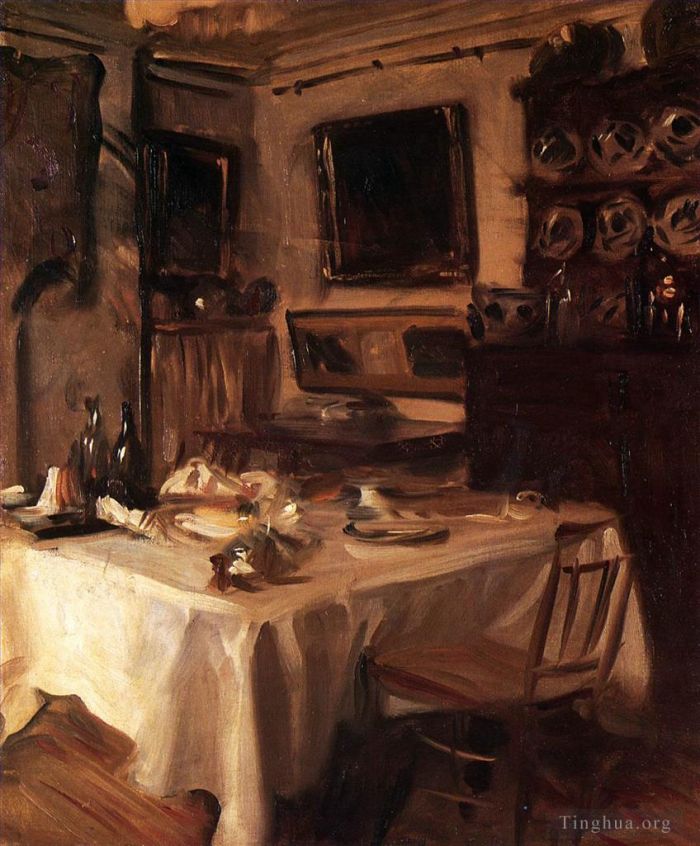 John Singer Sargent Peinture à l'huile - Ma salle à manger