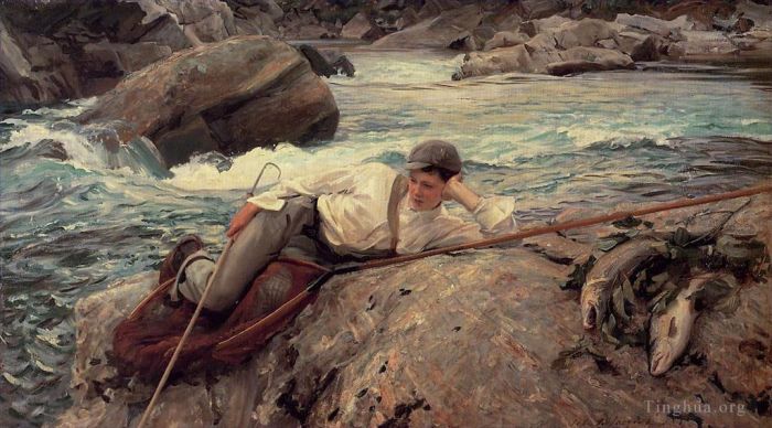 John Singer Sargent Peinture à l'huile - Pendant ses vacances