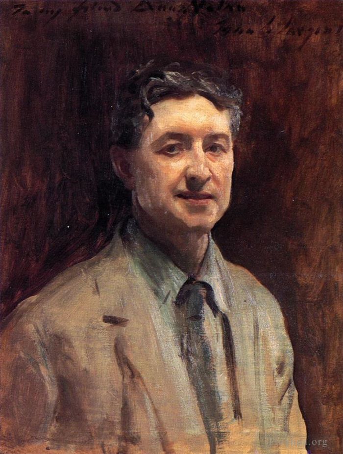 John Singer Sargent Peinture à l'huile - Portrait de Daniel J Nolan