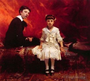 John Singer Sargent œuvres - Portrait d'Edouard et MarieLoise Pailleron