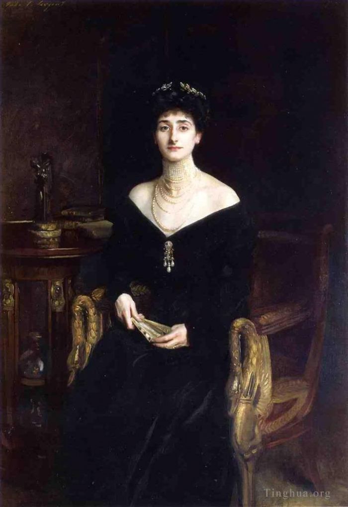 John Singer Sargent Peinture à l'huile - Portrait de Mme Ernest G Raphael née
