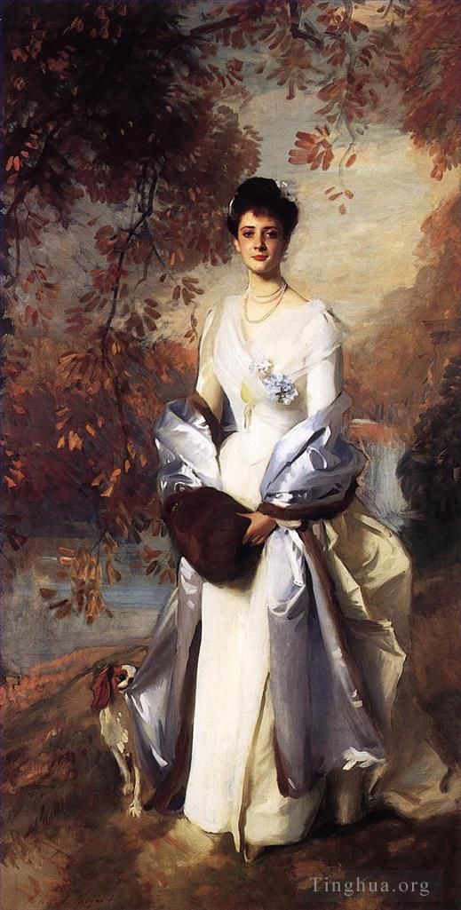 John Singer Sargent Peinture à l'huile - Portrait de Pauline Astor