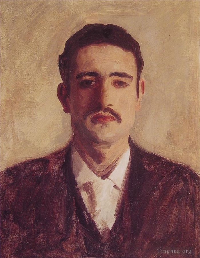 John Singer Sargent Peinture à l'huile - Portrait d'un homme