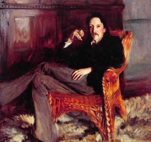 John Singer Sargent Peinture à l'huile - Robert Louis Stevenson
