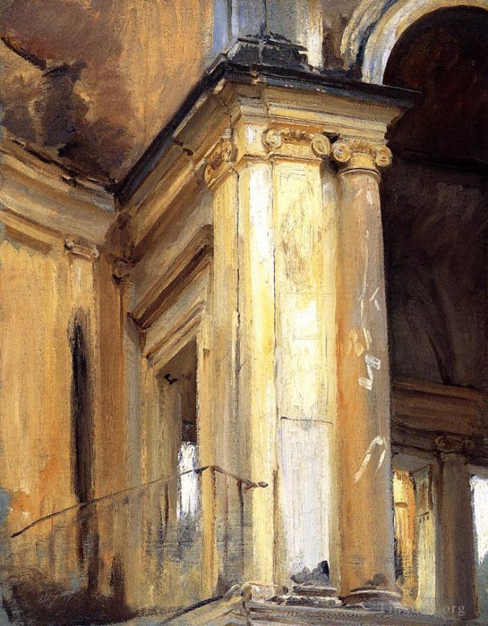 John Singer Sargent Peinture à l'huile - Architecture romaine