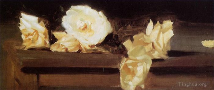 John Singer Sargent Peinture à l'huile - Des roses