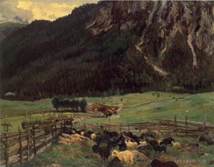 John Singer Sargent œuvres - Bergerie au Tyrol