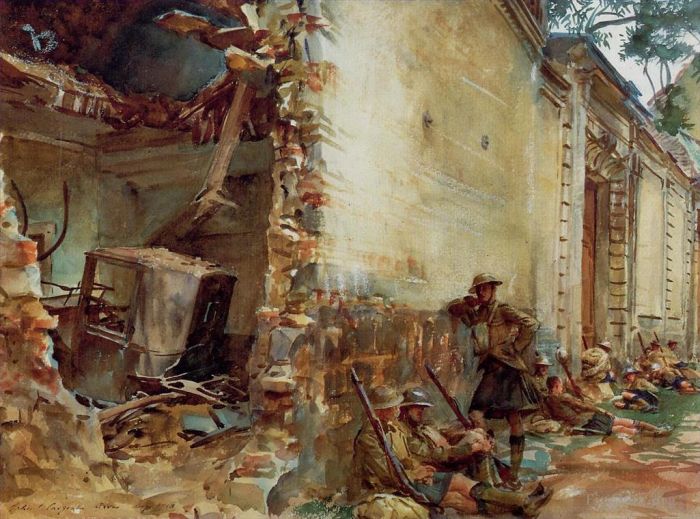 John Singer Sargent Peinture à l'huile - Rue d'Arras