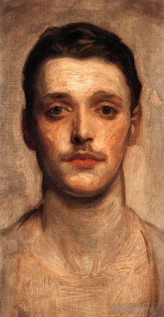 John Singer Sargent Peinture à l'huile - Étude d'un jeune homme