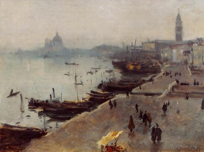 John Singer Sargent Peinture à l'huile - Venise par temps gris