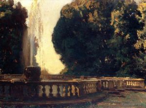 John Singer Sargent œuvres - Fontaine de la Villa Torlonia