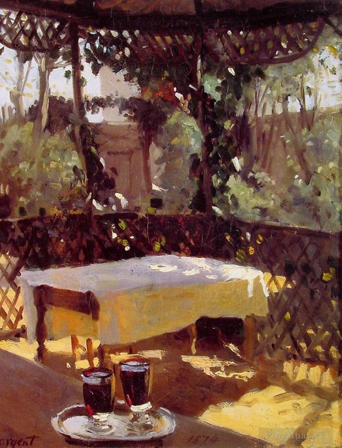 John Singer Sargent Peinture à l'huile - Verres à vin