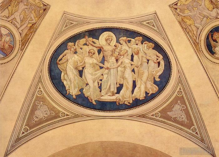 John Singer Sargent Types de peintures - Apollon et les Muses