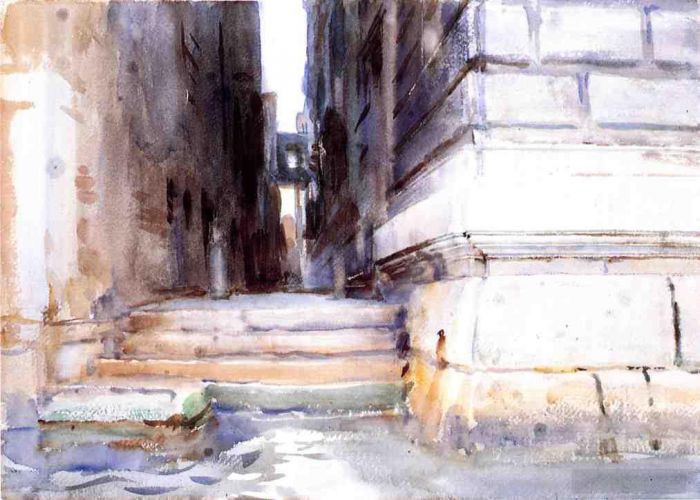 John Singer Sargent Types de peintures - Base d'un palais2