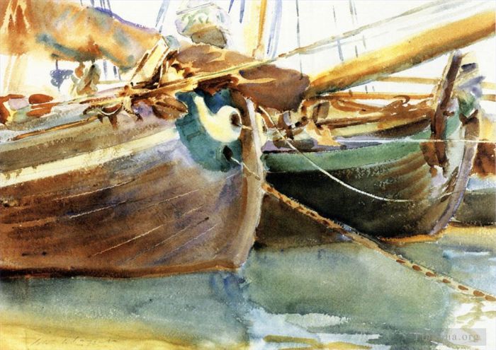 John Singer Sargent Types de peintures - Bateaux Venise