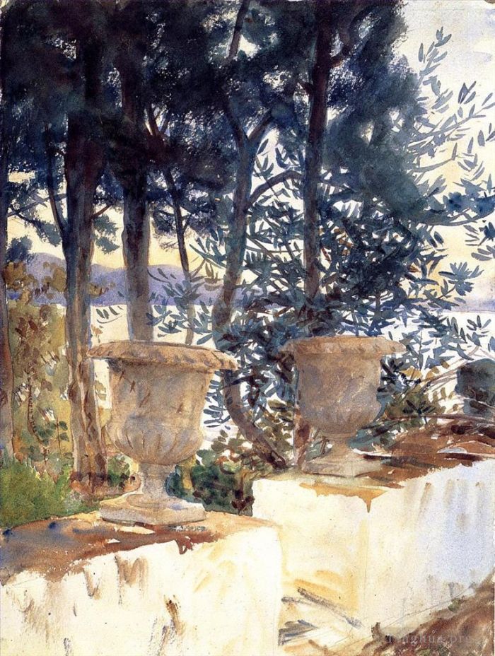 John Singer Sargent Types de peintures - Corfou La Terrasse