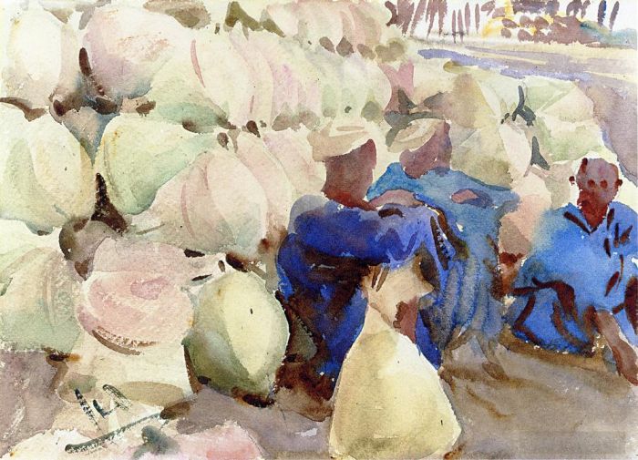 John Singer Sargent Types de peintures - Jarres à eau égyptiennes