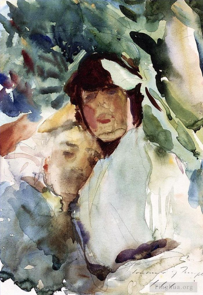 John Singer Sargent Types de peintures - Ena Wertheimer avec Antonio Mancini