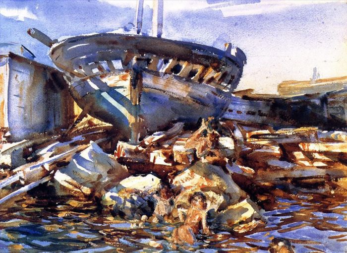 John Singer Sargent Types de peintures - Flotsam et Jetsam