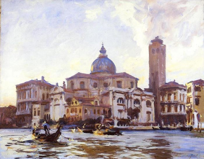 John Singer Sargent Types de peintures - Palais Labia et San Geremia Venise