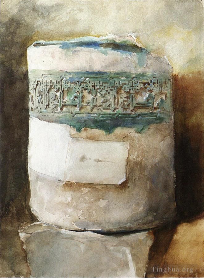 John Singer Sargent Types de peintures - Artefact persan avec décoration en faïence