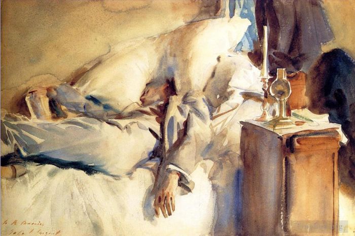 John Singer Sargent Types de peintures - Peter Harrison endormi
