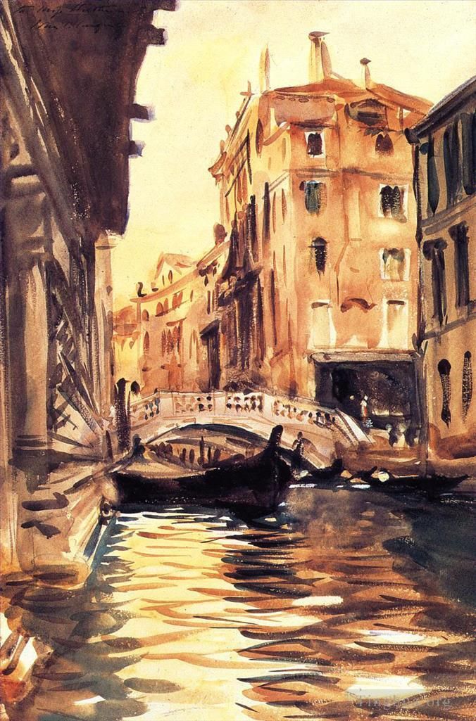 John Singer Sargent Types de peintures - Pont de la Canonique