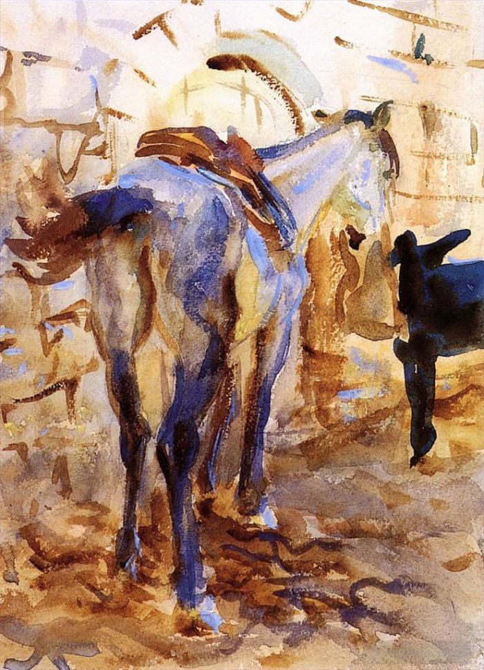 John Singer Sargent Types de peintures - Cheval de selle Palestine