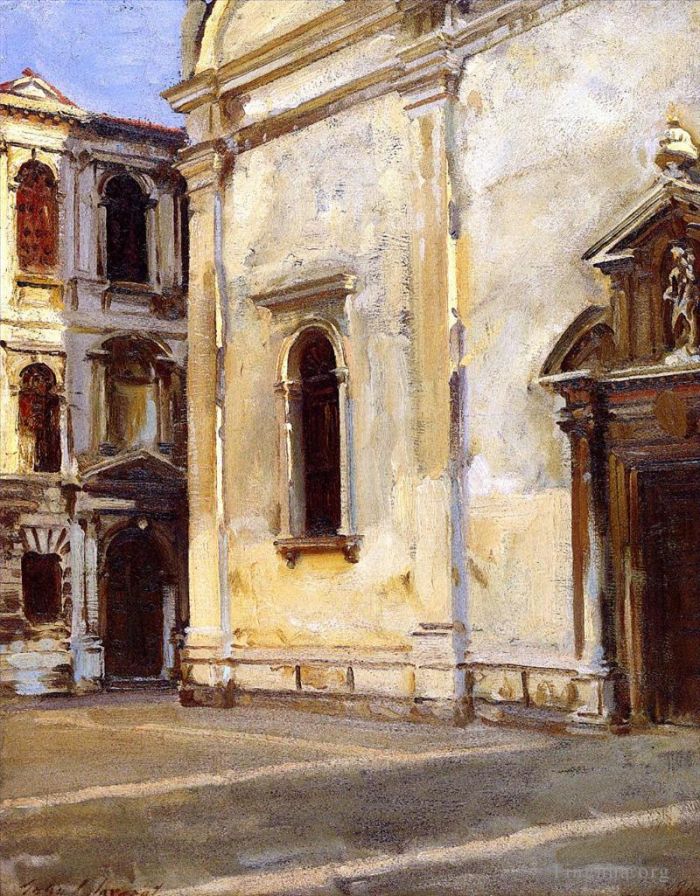 John Singer Sargent Types de peintures - Santa Maria del Carmelo et Scuola Grande dei Carmini
