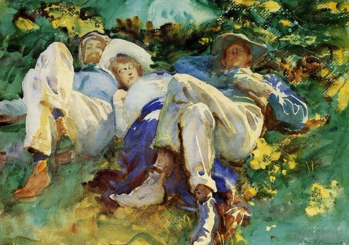 John Singer Sargent Types de peintures - Sieste