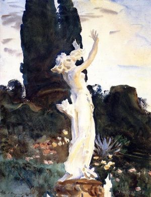 John Singer Sargent œuvres - Statue de Daphné