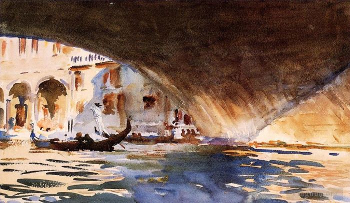 John Singer Sargent Types de peintures - Sous le pont du Rialto