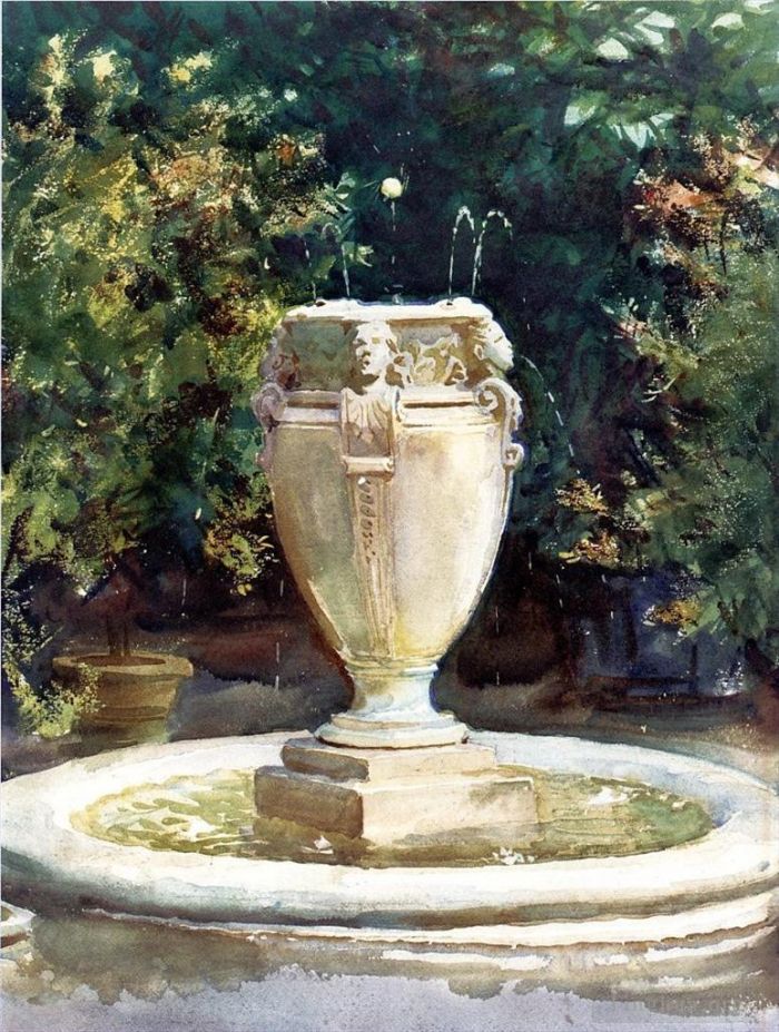 John Singer Sargent Types de peintures - Vase Fontaine Pocantico