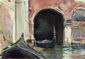 John Singer Sargent œuvres - Canal vénitien2