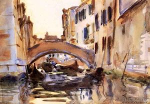 John Singer Sargent œuvres - Canal vénitien